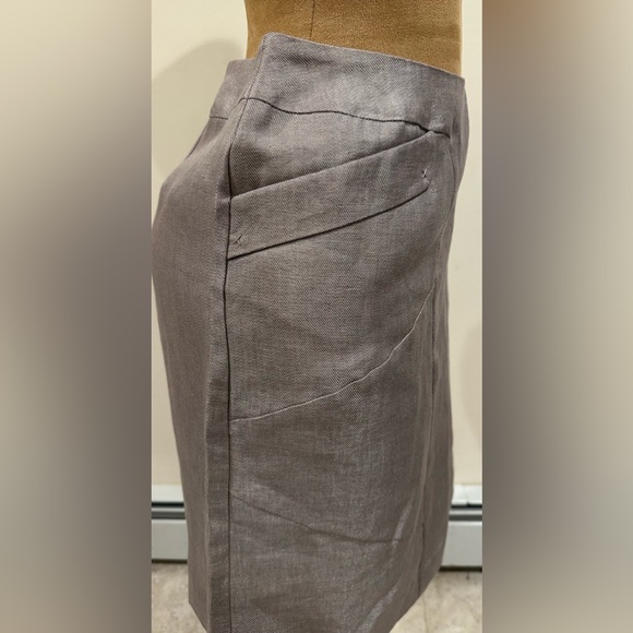 Nie & Toe Metallic Taupe Color.Lined. Zipper Closure In The Back. Sz 14. - Picture 6 of 12